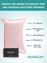 [Pink] SilkSilky  22Momme Pure Silk Pillowcase 003