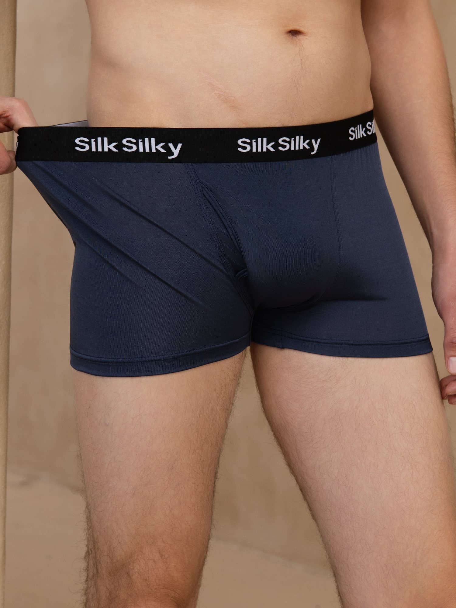 [Dark Blue] SilkSilky  Men's Underwear 001