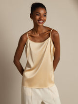[Champagne] SilkSilky  Spaghetti Strap Camisole Top 006