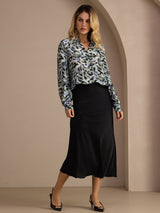 [Black] SilkSilky  Skirt 007