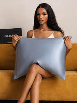 [Grayish Blue] SilkSilky  19Momme Pillowcase 002