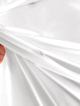 [White] SilkSilky  22Momme Duvet Covers 005