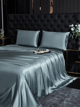 [Grayish Blue] SilkSilky  22Momme Bedding Set 003