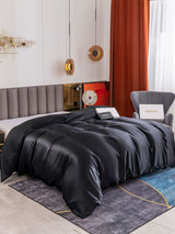 [Black] SilkSilky  Duvet Covers 001
