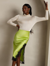 [Beige] SilkSilky  Long Sleeve Turtle Neck Women's T-Shirt 001