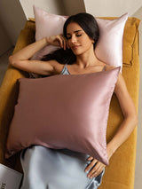 [PaleMauve+LightPink] SilkSilky  Pillowcase 004
