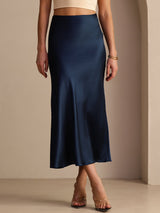 [Dark Blue] SilkSilky  Skirt 004