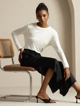 [Black] SilkSilky  Women's Pants 006