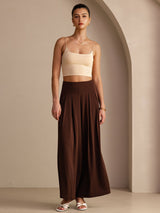[Coffee] SilkSilky Womens Pants 006