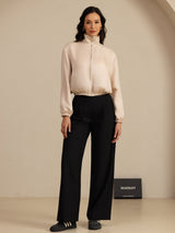 [Tan+Pink] SilkSilky  Long Sleeve Women's Outerwear 007