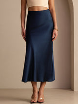 [Dark Blue] SilkSilky  Skirt 003