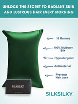 [White] SilkSilky  19Momme Pure Silk Pillowcase 007