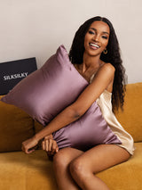 [Deep Purple] SilkSilky  19Momme Pillowcase 003
