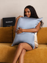 [Grayish Blue] SilkSilky  Pillowcase 003
