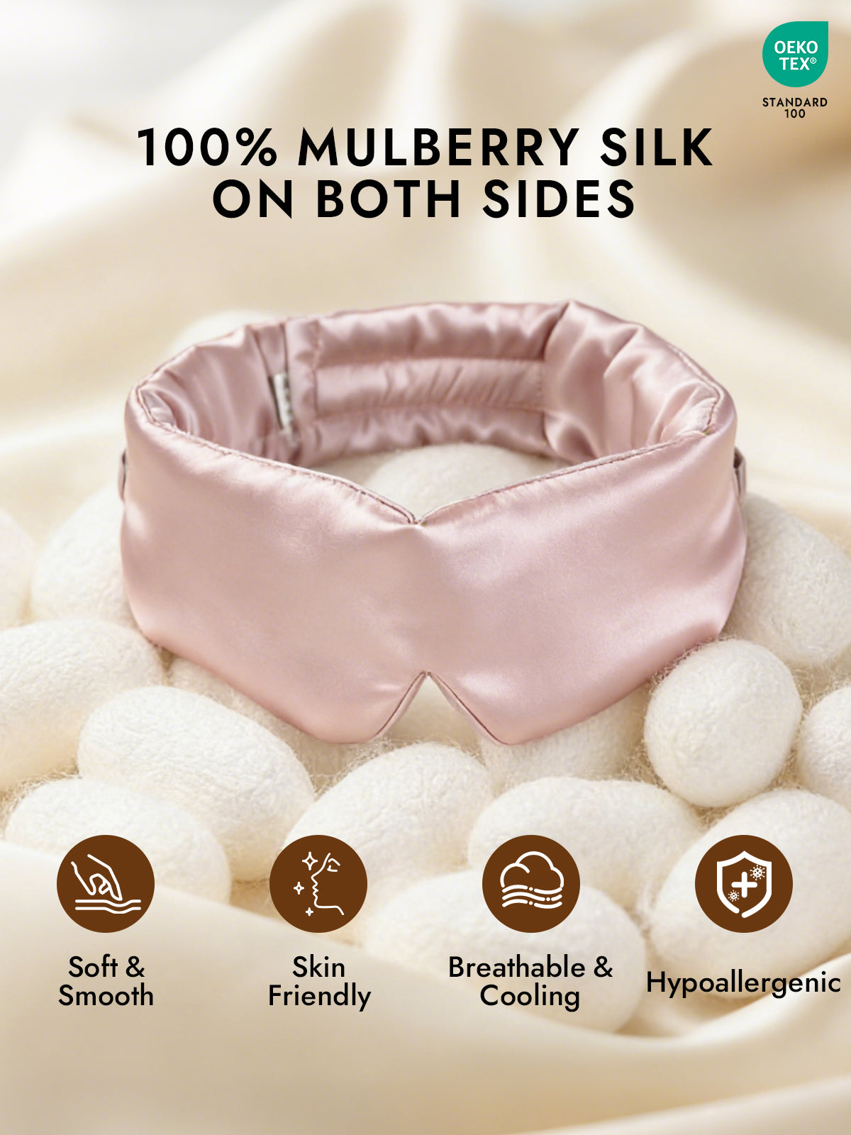 [Light Pink] SilkSilky  Eye Mask 002