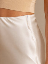 [Beige] SilkSilky  Skirt 004