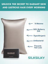 [Gray] SilkSilky  19Momme Pillowcase 003