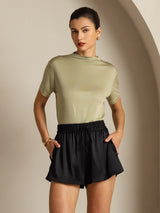 [Dried Herb] SilkSilky  Short Sleeve Women's T-Shirt 008