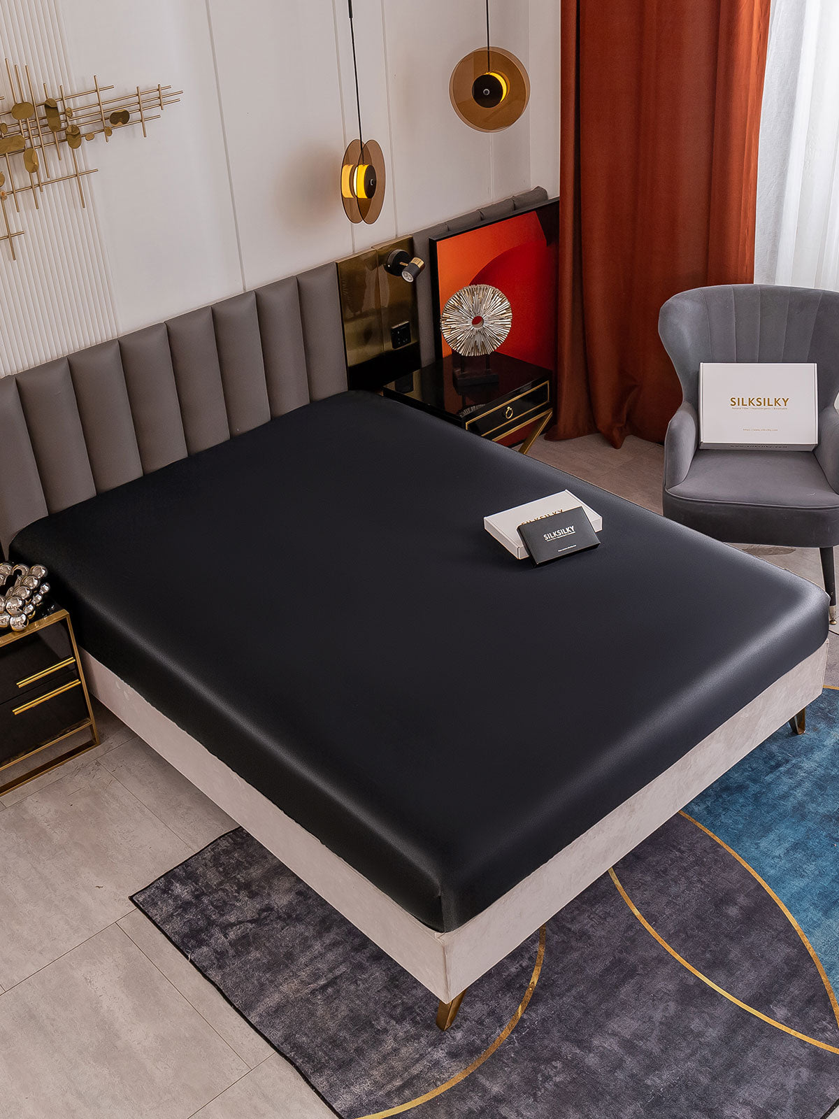 [Black] SilkSilky  Sheet 001