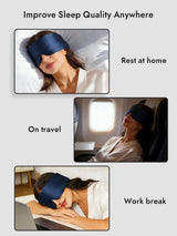 [Dark Blue] SilkSilky  Eye Mask 006