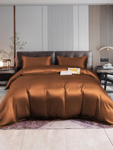 [Coffee] SilkSilky  22Momme Bedding Set 005