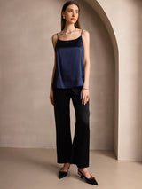 [Dark Blue] SilkSilky  Spaghetti Strap Camisole Top 006