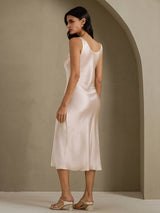 [Beige] SilkSilky  Sleeveless Dress 002
