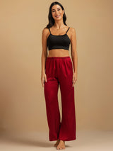 [Wine] SilkSilky  Women's Sleep Pants 007