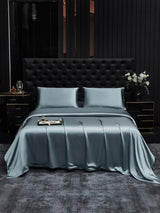[Grayish Blue] SilkSilky  22Momme Bedding Set 001