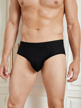 [Black] SilkSilky  100% Silk Jersey Men's Underwear 005