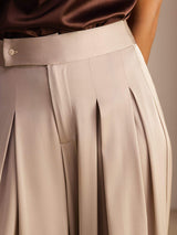 [Tan] SilkSilky  Women's Pants 004