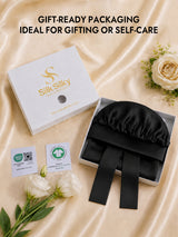 [Black] SilkSilky  Sleep Cap 007