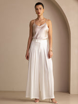 [White] SilkSilky  Women's Pants 006