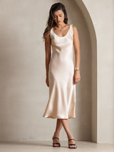 [Champagne] SilkSilky  Sleeveless Dress 005
