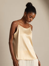 [Champagne] SilkSilky  Spaghetti Strap Camisole Top 004