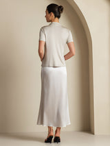 [Light Gray] SilkSilky  Skirt 008