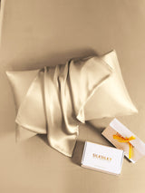 [Beige] SilkSilky  19Momme Pure Silk Pillowcase 005