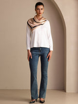 [Beige Square] SilkSilky Scarf 006