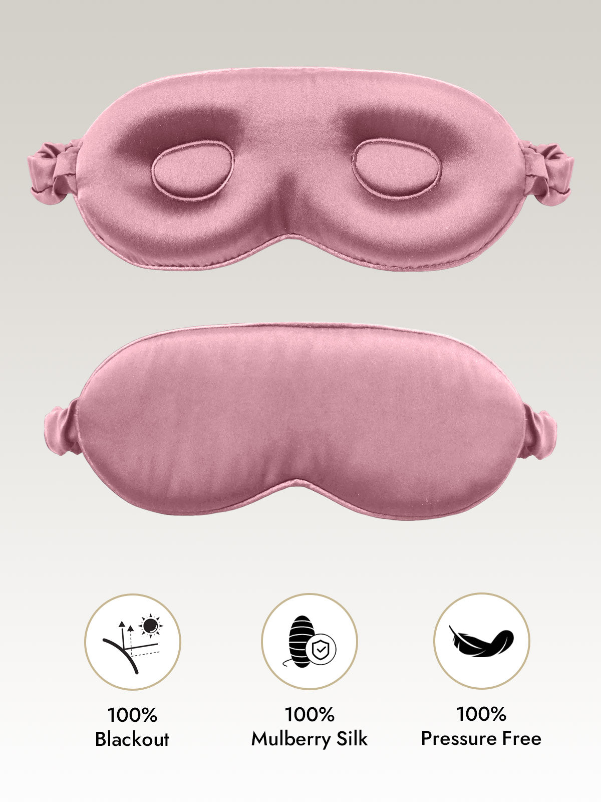 [Pale Mauve] SilkSilky  Eye Mask 001