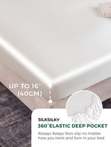 [White] SilkSilky  25Momme Sheet 005