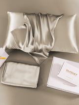 [Khaki] SilkSilky  22Momme Pillowcase 005