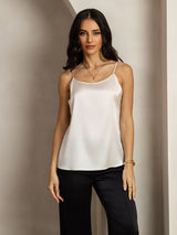 [Light Gray] SilkSilky  Spaghetti Strap Camisole Top 001