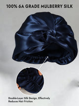 [Dark Blue] SilkSilky  Sleep Cap 003