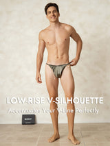 [Olive Green] SilkSilky  Pure Silk Men's Underwear 003