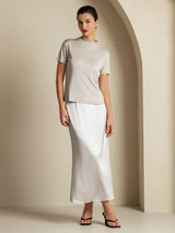 [Light Gray] SilkSilky  Skirt 007