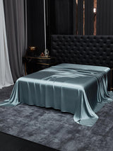 [Grayish Blue] SilkSilky  22Momme Sheet 002