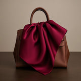 [Dark Red] SilkSilky  Scarf 002