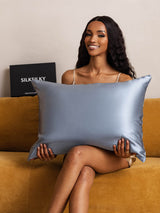 [Grayish Blue] SilkSilky  22Momme Pure Silk Pillowcase 003
