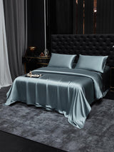 [Grayish Blue] SilkSilky  22Momme Bedding Set 002