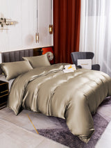 [Khaki] SilkSilky  19Momme Bedding Set 005